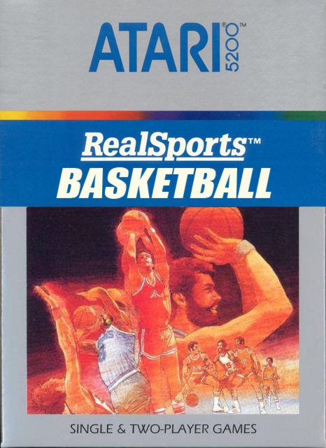 RealSports Basketball box art for Atari 5200